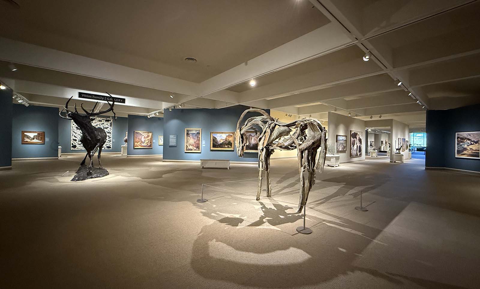 Deborah Butterfield's bronze "Portal" is now a focal point in the Whitney Western Art Museum. (Museum purchase from the William E. Weiss Memorial Fund. 3.24)